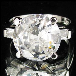 27.65twc Lab Diamond White Gold Vermeil/925 Ring (JEW-3953)