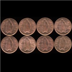 1967 Ireland 1/2p BU 8pcs (COI-10167)