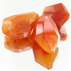 205ct Carnelian Faceted Beads Parcel (GEM-49606)