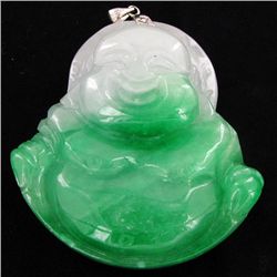 337ct Burma Jade Chinese Buddha Pendant (JEW-3144)