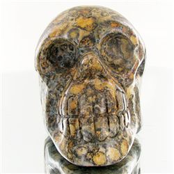 1245ct Hand Carved Agate Skull (MIN-001711)