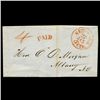 Image 1 : 1850 NY Stampless Cover SCARCE (STM-2056)