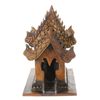 Image 2 : Teak Handcarved Spirit House on Base (CLB-208)