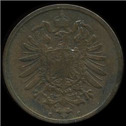 1874C Germany 2pf VF/XF (COI-9791)