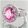 Image 2 : 31.26twc Pink Lab Diamond White Gold Vermeil/925 Ring (JEW-3982)