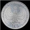 Image 1 : 1972J Germany Silver 10 Mark MS65 Matte Finish (COI-8555)