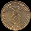 Image 1 : 1938D Germany 1pf MS64+ ERROR (COI-9941)