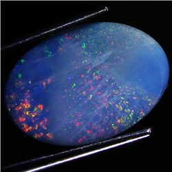 9.65ct Australian Black Opal Doublet Full Fire (GEM-46636)