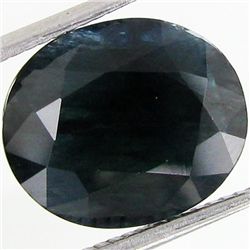 7.6ct Deep Blue Green Sapphire Oval (GEM-40898)