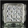 Image 1 : 75.34twc Lab Diamond White Gold Vermeil/925 Ring (JEW-3971)