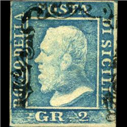 1859 Sicily 2gr Stamp (STM-0895)