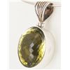 Image 1 : 120twc Lemon Citrine Sterling Pendant (JEW-3364)