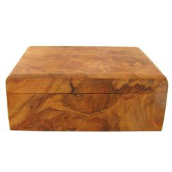 Handcrafted Afzelia Burl Box (DEC-541)