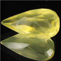 28.10ct Untreated Natural Lemon Citrine Pear (GEM-31923)