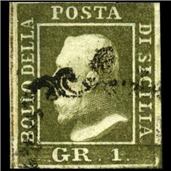 1859 Sicily 1gr Stamp (STM-0808)