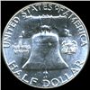 Image 2 : 1958 Franklin Silver Half MS64/65 Rare Reverse (COI-10440)