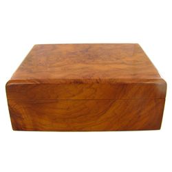 Handcrafted Afzelia Burl Box (DEC-544)