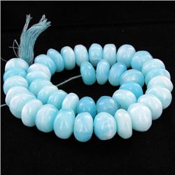 525ct Peru Blue Opal Bead Strand (JEW-4206)