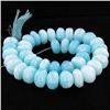 Image 1 : 525ct Peru Blue Opal Bead Strand (JEW-4206)