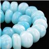 Image 2 : 525ct Peru Blue Opal Bead Strand (JEW-4206)