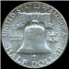 Image 2 : 1959 Franklin Silver Half MS63 Rare Reverse (COI-10451)