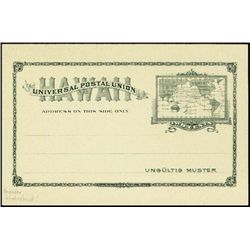 Hawaii.  UX German Forgery Postal Card.