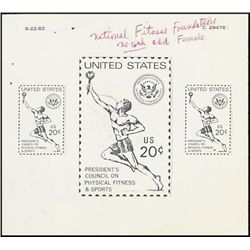 U.S. Unique Sports Stamp Essay Model.