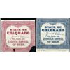 Image 1 : U.S. C). State of CO Tax Paid Beer Stamp Proofs.