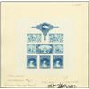 Image 1 : U.S. ABNC "Specimen" Stamp Sheetlet of 8 Proofs.