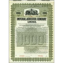 Canada. Imperial Asbestos Co Ltd. Bond