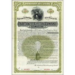 Canada. Northwest Electric Co. Ltd. Bond