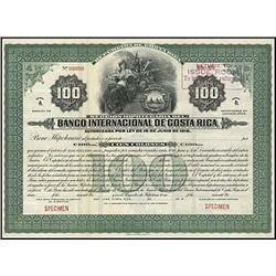 Costa Rica. Banco Internacional de Costa Rica Bon