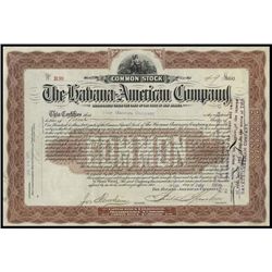 Cuba. NJ. The Havana-American Co. Stock