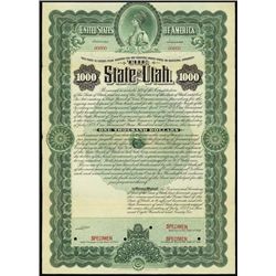 Utah. The State of Utah Bond