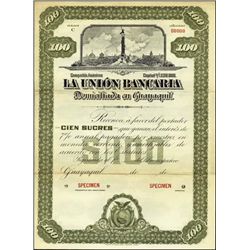 Ecuador. La Union Bancaria Bond Pair