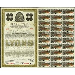 France. City of Lyons Bonds