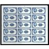 Image 1 : China. Central Bank of China Uncut Sheet of 15.