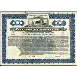 Philippines. Elizalde & Co. Inc. Bond