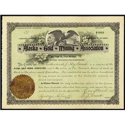 Alaska Gold Mining Association. Stock Certificate