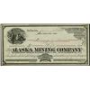 Image 1 : Alaska. Alaska Mining Co. Stock Certificate