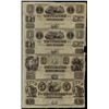 Image 1 : Michigan. The Tecumseh Bank Uncut Obsolete Sheet.