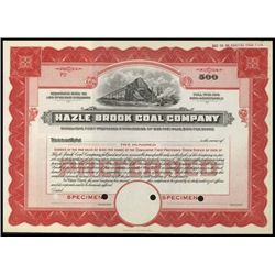 Pennsylvania. Hazle Brook Coal Company.