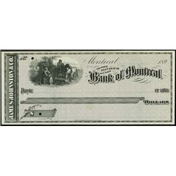 Canada. Bank of Montreal Proof Checks.