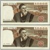 Image 1 : Italy. Bank of Italy Banknote Pair.