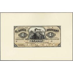 Mexico. El Banco Mejicano Proof.