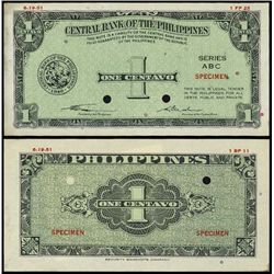 Cent. Bank of the Philippines Essay Banknote -Typ