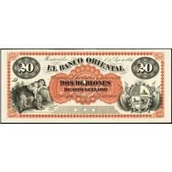 Uruguay. El Banco Oriental Proof