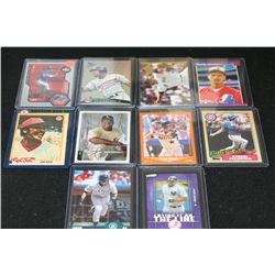 MLB Baseball Trading Card; Various Players, Dates & Teams; Lot of 10