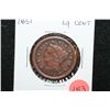 Image 1 : 1851 Large One Cent