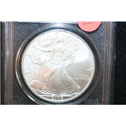 2006 First Strike Silver Eagle $1; PCGS Graded MS69